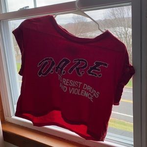 dare cropped tee size sm